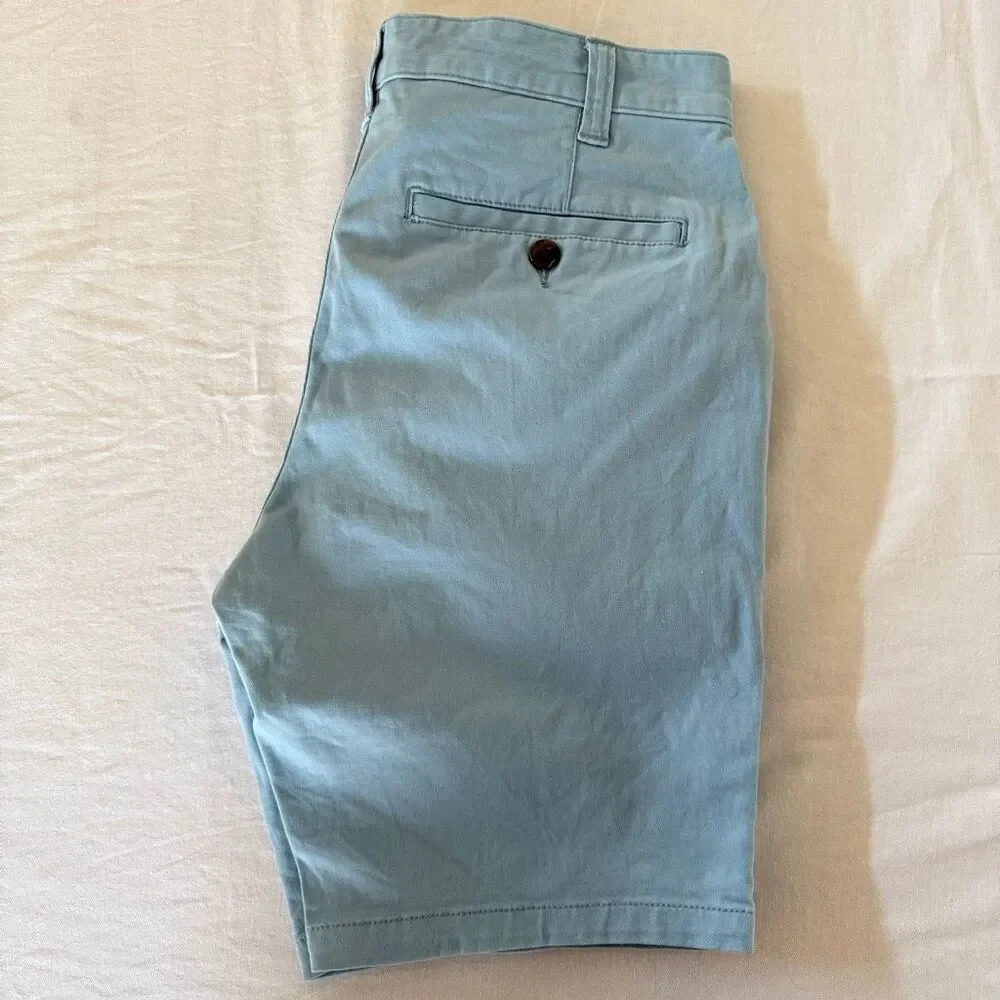 Charles & A Half | Chino Shorts | Light Blue Flat Front | Men’s Size 30 - Picture 9 of 9